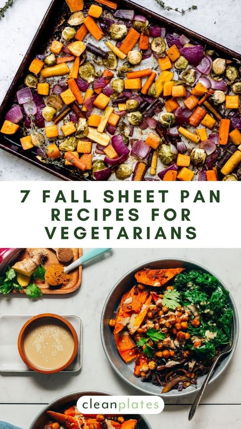 Vegan Sheet Pan Thanksgiving, Fall Veggie Sheet Pan, Easy Sheet Pan Dinners Vegetarian, Fall Sheet Pan Veggies, Sheet Pan Fall Veggies, Easy Sheet Pan Meals Healthy, Fall Sheet Pan Recipes, Sheet Pan Dinner Vegetarian, Vegetarian Sheet Pan Recipes