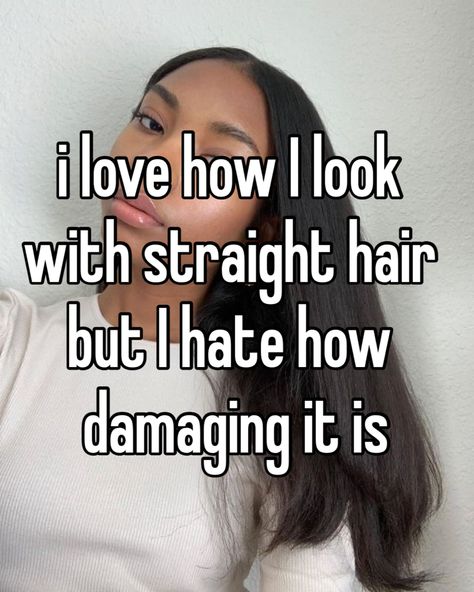 #whisper Girly Whispers, Frizzy Wavy Hair, Relatable Whispers, Straight Hair, Relatable Quotes, Wavy Hair, Mood Pics, Straight Hairstyles, I Want