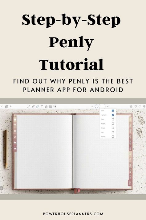 Easy Penly Tutorial - How To Use Penly For Android Digital Planning - Powerhouse Planners bohodigitalplanner #lifeplanner #freeplanners💕 How To Use Penly App, Digital Journal Android, Digital Planning Android, Penly Templates, Penly App Template Free, Penly App Template, Penly App Stickers, Penly App Ideas, Best Planner App