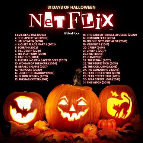 Nosferatu The Vampyre, Color Out Of Space, Drag Me To Hell, 30 Days Of Night, The Babadook, The Neon Demon, Dog Soldiers, The Grudge, Under The Shadow