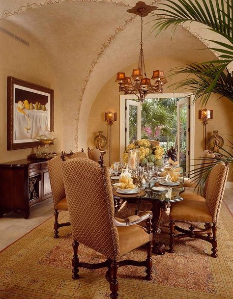 Exotic and Exquisite: 16 Ways to Give the Dining Room a Moroccan Twist Modern Moroccan Living Room, Moroccan Dining Room, Moroccan Dining, Tropical Interior Decor, Mediterranean Dining, Mediterranean Dining Room, Design Marocain, Tropical Interior, Moroccan Living Room