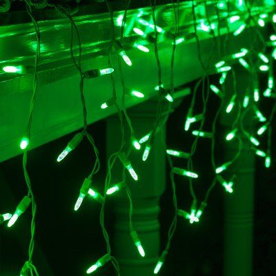 Roof Porch, Green Aesthetic Tumblr, Green Christmas Lights, Led Icicle Lights, Green Pictures, Dark Green Aesthetic, Icicle Lights, Slytherin Aesthetic, Feeling Lucky