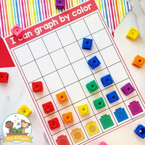 Sorting Activities For Preschool, Preschool Sorting, Math For Preschool, Preschool Binder, Color Sorting Activities, Pre K Pages, Toddler Homeschool, Pattern Activities, Graphing Activities