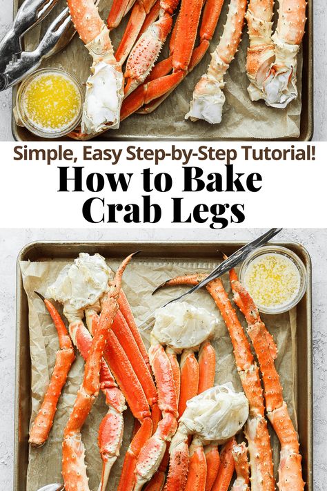 Snow Crab Legs Recipe Baked, Crab Legs In The Oven, King Crab Legs Recipe, Grilled Crab, Cooking Crab Legs, Cooking Crab, Crab Legs Recipe, Baked Crab, Snow Crab Legs