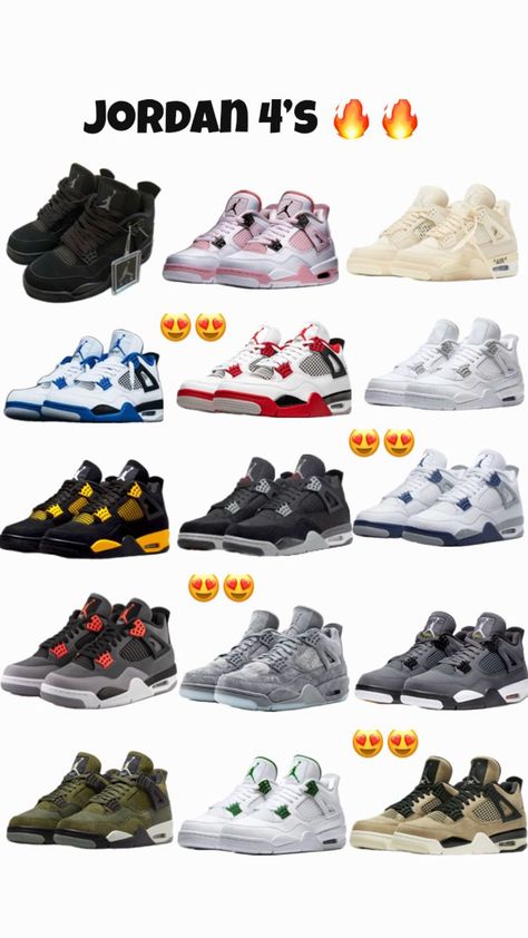 Jordan Shoes Retro 4, Jordan Retro 4 Outfits, Girly Shoes Sneakers, Jordan 4 Black Canvas, Jordans 4, Essential Shoes, Jordan 4’s, Pretty Sneakers, Jordan Retro 4