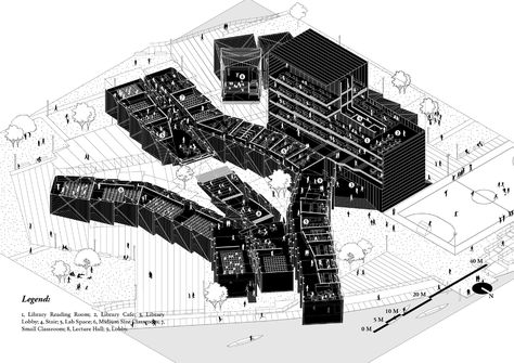 Architect Sketchbook, Axonometric Drawing, Urban Design Diagram, Campus Design, Architecture Presentation Board, Site Analysis, Architecture Graphics, Architecture Concept Drawings, Architectural Drawing