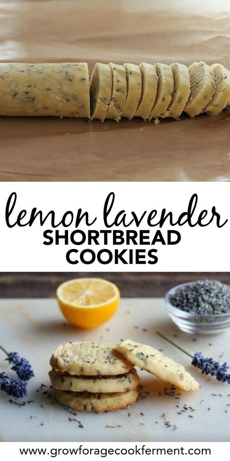 Shortbread Cookies Recipes, Lavender Shortbread Cookies, Summer Lavender, Lavender Shortbread, Lavender Recipes, Recipes Summer, Shortbread Cookie Recipe, Shortbread Cookie, Think Food