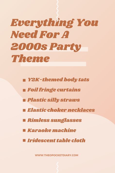 18 Things You Need For A 2000s Party Theme | Fun Y2K party ideas | 2000s parties with friends | Amazon products for a y2k party | y2k party decor | 2000s party decor | 2000s wall backdrop | Fun party ideas with themes | Y2k Party Inspo | 2000s party inspiration | Party Check List 2003 Themed Party, 2000s Party Theme Decorations, 2000s Party Decor, Early 2000s Theme Party, 00s Party Theme, Early 2000s Party Theme Decorations, 2000 Party Theme Early 2000s, 2000s Party Ideas Decoration, 2000 Theme Party Ideas