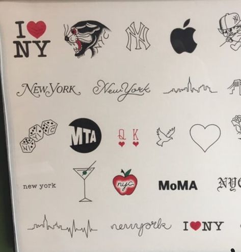 Made In Ny Tattoo, Nyc Related Tattoos, Minimal Nyc Tattoo, New York Symbols Tattoo, Dainty Nyc Tattoo, New Yorker Tattoo, Made In New York Tattoo, Nyc Themed Tattoos, Ny Tatoos