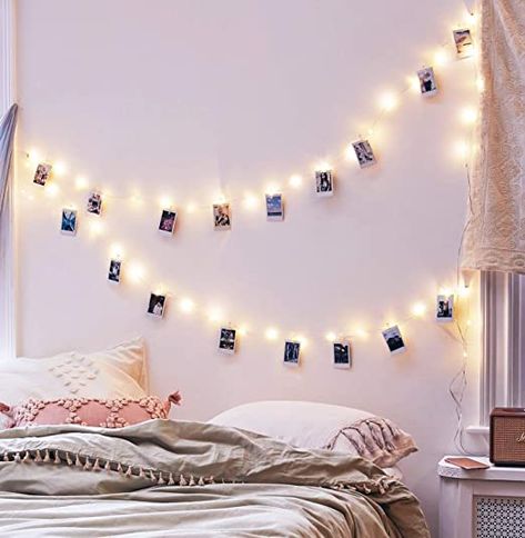 Dorm Room Organization Diy, Battery Operated Christmas Lights, Dorm Room Necessities, Bohemian Bedrooms, Outdoor Garland, Closet Diy, Video Makeup, Dorm Room Hacks, Dorm Room Diy