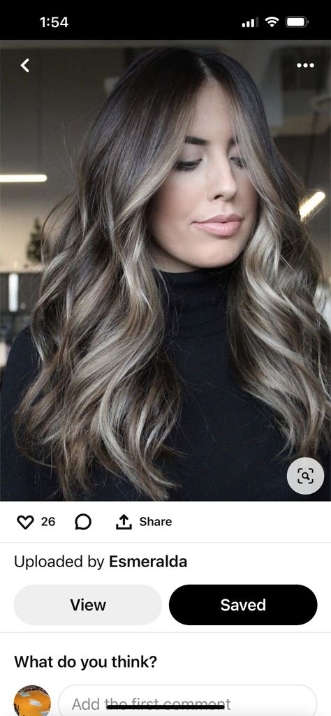 Rambut Brunette, Brunette Hair With Highlights, Brunette Balayage Hair, Brown Hair Balayage, Balayage Brunette, Brown Blonde Hair, Hair Color And Cut, Hair Color Balayage, Hair Inspiration Color