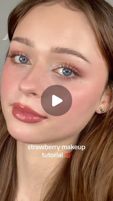 sophie grace on Instagram: "i lovee that we are bringing back strawberry makeup!! this is the cutest makeup for summer 🍓 
.
products list and extended tutorial coming soon 😚
.
.
.
.
.
.
.
.
.
.
.
.
.
#explore #makeup #reels #trending #makeuptutorial #reelsofinstagram #explorepage #aesthetic #summer #summermakeup #glowy #glowymakeup #glowyskin #strawberry #strawberrymakeup #redmakeup #lipcombo #gloss" Strawberry Makeup Tutorial, Strawberry Makeup Products, Strawberry Makeup Aesthetic, Strawberry Makeup, Strawberry Makeup Look, Chinese Makeup, Makeup Secret, Red Makeup, Hooded Eye Makeup