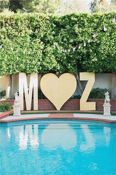 Best Inspirations 45 Awesome Pool Wedding Decorations Ideas 02 | Pool wedding, Pool wedding ... Wedding Pool Decorations, Floating Pool Flowers, Backyard Wedding Pool, Wedding Pool Party Decorations, Pool Wedding Decorations, Pool Decorations, Swimming Pool Decorations, Backyard Engagement Parties, Engagement Party Themes