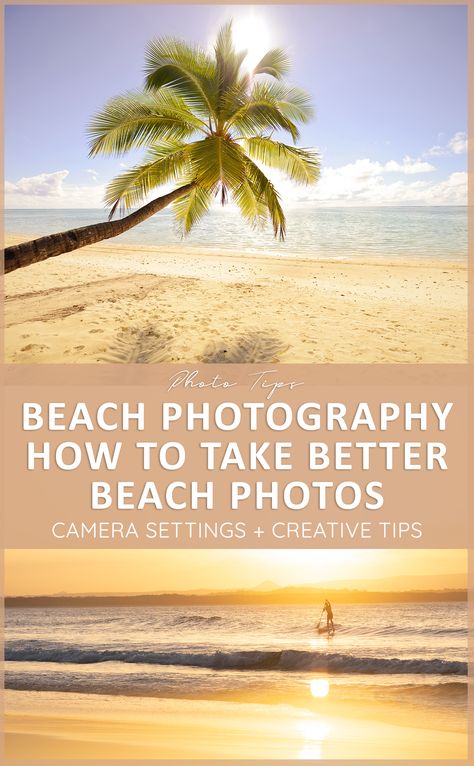 Beach Photography Tips, Photoshoot Camera, Composition Tips, Sunset Beach Pictures, Couple Beach Photos, Photography Settings, Learn Photography, Vacation Photography, Photo Techniques