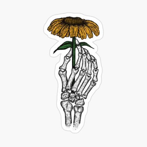 Skeleton Hand Holding Flower, Hand Holding Flower, Skeleton Hand Holding, Hands Holding Flowers, Skeleton Sticker, Hand Sticker, Skeleton Hand, Skeleton Hands, Hand Holding