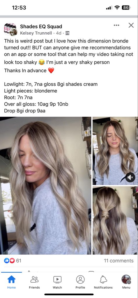 Natural Blonde Hair Color Highlights, Shades Eq Cream Color Chart, Blonde Lowlights In Blonde Hair Formula, Dimensional Blonde Redken, Blonde Lowlights Shades Eq, Shades We Toner Formulas, Root Melt Shades Eq, Mushroom Blonde Shades Eq, Ash Lowlights On Blonde Hair Formula