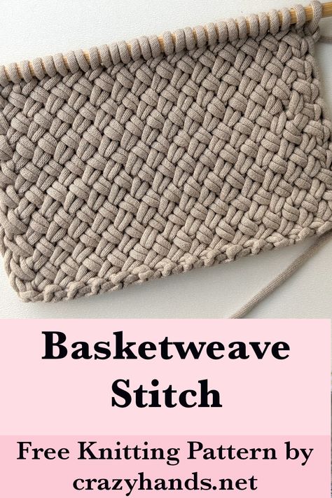 Diagonal Basketweave Stitch Knitting Pattern Basketweave Knitting Patterns, Diagonal Basket Weave Knit, Basket Weave Knit Stitch, Basketweave Knit Pattern, Woven Knit Stitch, Basket Weave Knitting Pattern, Knitting Stitches Patterns, Stitch Knitting Pattern, Free Knitting Patterns For Women