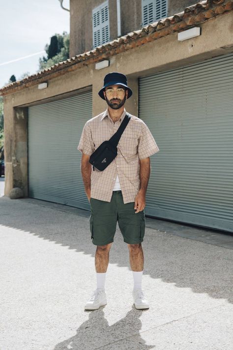 The Best Street Style From Hyères Festival 2019 | British Vogue Men Coachella, Coachella 2020, Men Festival Outfit, Mens Street Style Summer, Festival Outfits Men, Mens Summer Outfits, Mens Casual Outfits Summer, Trendy Streetwear, Mens Outfit Inspiration