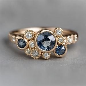 Gorgeous one of a kind milgrain bezel set ring with Montana sapphires Engagement Rings Montana Sapphire, Montana Sapphires, Engagement Ring Style, Montana Mountains, Mountain Ring, Montana Sapphire Ring, Bezel Set Ring, Engagement Ideas, Montana Sapphire