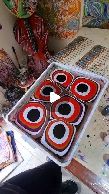 How To Do Water Marbling, Water Marble Art, Water Marbling Art, How To Water Marble With Acrylic Paint, Water Marbling Acrylic Paint, Marbelling Art, Marbling With Acrylic Paint, Flat Marble Crafts, Marbling Pattern