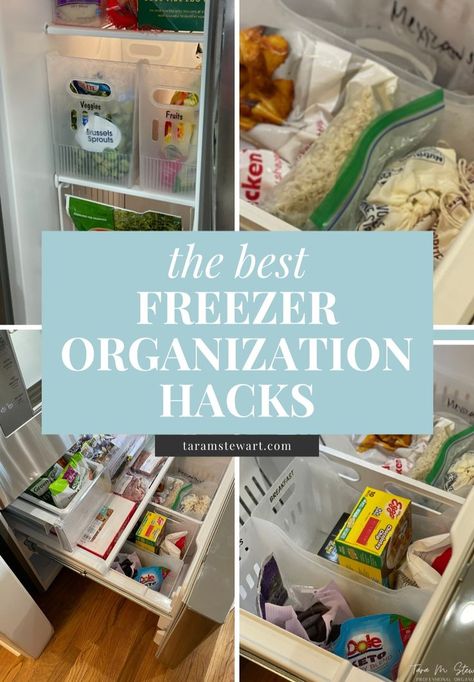 Here are my top freezer organization hacks! No matter if you have a small freezer, a side by side freezer, a bottom freezer, or a deep freezer - these organizing tips will get your freezer declutter and organized in no time! Yes, that's right there are tips for chest freezers and standing freezers too. If you're tired of not knowing what you have in your freezer, you need these freezer organizing ideas to simplify your life! Get the top storage products that will help you organize the freezer. Organizing Freezer Upright, Freezer Organization Upright, Organization Hacks Kitchen, Fridge Tips, Deep Freezer Organization, Freezer Storage Organization, Chest Freezer Organization, Small Freezer, Declutter Kitchen