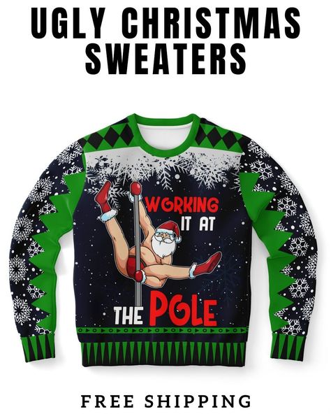 Inappropriate Ugly Christmas Sweater | Upto 50% OFF and FRaeE Shipping #christmas #uglychristmassweater #funny #sweater #hoodie #chriastmasdecor Xmas Sweaters, Funny Sweater, Ugly Xmas Sweater, Ugly Christmas Sweaters, Ugly Christmas Sweater Party, Xmas Sweater, Limited Time Offer, Ugly Christmas, Christmas Sweater