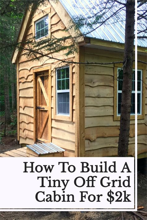 Building A Tiny Cabin, Off Grid Cottage Plans, Tiny House Hunting Cabin, Building A Cabin In The Woods, Build Your Own Tiny House Diy, Diy Tiny Cabin Cheap, Tiny Homes On A Budget, Diy Small Cabin Plans Off Grid, Tiny House On Skids