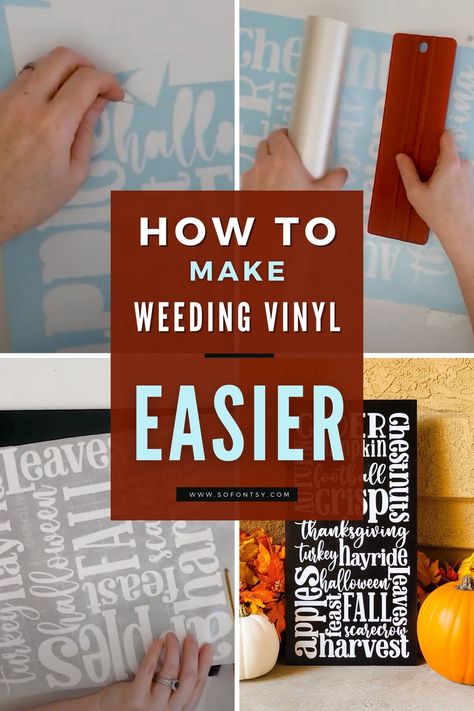 Learn how to easily create weeding boxes for your vinyl projects with this step-by-step. #BusinessFonts #ProfessionalFonts #CreativeFonts  #FontLove #FontObsessed Weeding Vinyl Hacks, Cricut Weeding Hack, Merry Christmas Writing, Circuit Joy, Free Christmas Tags, Fonts Ideas, Halloween Apples, Christmas Fonts Free, Cricut Decals