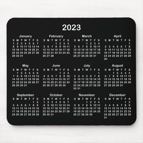 Minimalist Black and White 2023 Calendar Mouse Pad Calendar Background, August Calendar, Black Mouse, Happy Birthday Love Quotes, Minimalist Black And White, 2022 Calendar, 2023 Calendar, Happy Birthday Love, 2021 Calendar