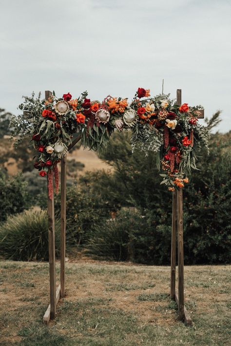 Ceremony Styling, Fall Wedding Arches, Cool Wedding, Flowers And Greenery, Wedding Arbour, Quirky Wedding, Fall Wedding Colors, October Wedding, Styling Ideas