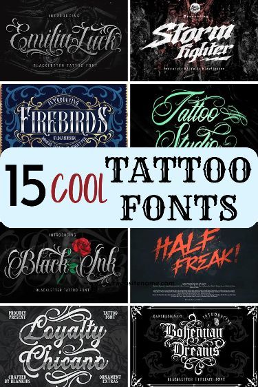 Fonts for Tattoos | Fonts for Cricut #Fonts 3002 Ideas For Tattoos, Tattoo Alphabet, Ideas For Projects, Calligraphy Tattoo Fonts, Tattoo Font Styles, Best Tattoo Fonts, Fonts For Tattoos, Tattoos Fonts, Cool Font