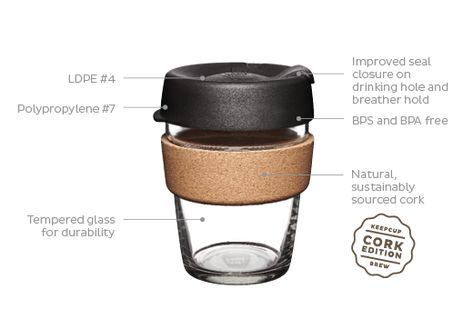 Kleen Kanteen, Cork Holder, Reusable Coffee Cup, Reusable Cups, Glass Coffee Cups, Coffee To Go, Reusable Cup, Strong Coffee, Disposable Cups