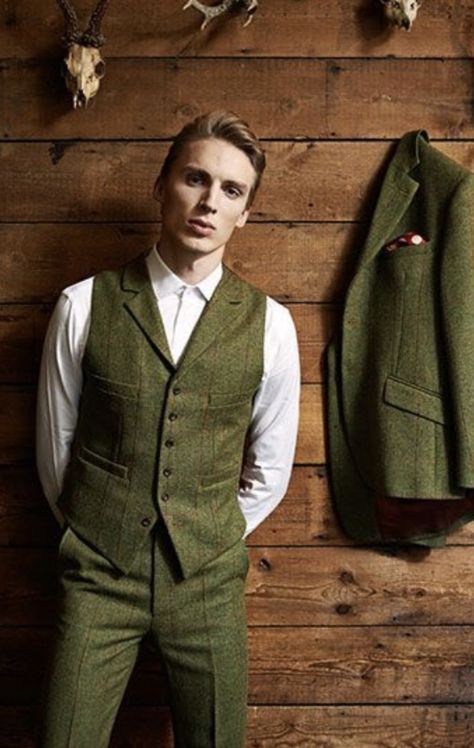 Mens Tweed Suit, Groom Tuxedo Wedding, Tuxedo Wedding Suit, Men Waistcoat, Tweed Wedding Suits, Tweed Waistcoat, Tweed Suit, Groom Tuxedo, Green Suit