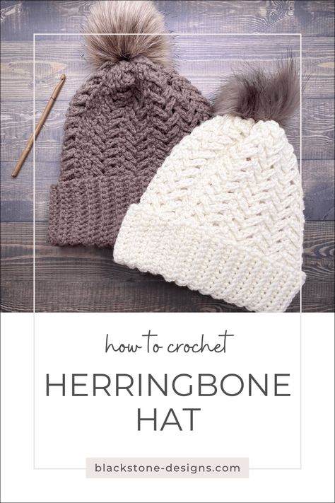 Crochet Herringbone Hat pattern in Taupe and ivory flatlay. Herringbone Crochet Beanie. Crochet Earwarmers, Crochet Herringbone, Winter Hat Crochet Pattern, Crochet Hats Free Pattern Ladies, Baby Hat Free Pattern, Crochet Adult Hat, Crochet Hat For Beginners, Winter Items, Beanie Hat Pattern