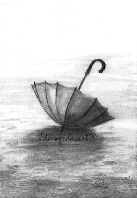 "Enjoy The Raindrops is a print from the series \"Sketch A Day\" by J.Ferwerda. It is day 108 of my 370 drawings from 2012-2013. All the drawings were inspired by a quote or words that touched my heart throughout the year. This reproduction is from my original pencil drawing. Your print will come to you printed on Fuji Lustre Photographic Paper. Packaged in a clear bag with archival backing board. It will be signed, titled and dated having the inspirational quote and other information in the bac Raindrop Drawing, Umbrella Drawing, Pencil Sketches Easy, Shading Drawing, Pencil Drawings For Beginners, Pencil Sketch Drawing, Nature Sketch, Meaningful Drawings, Art Drawings Sketches Pencil