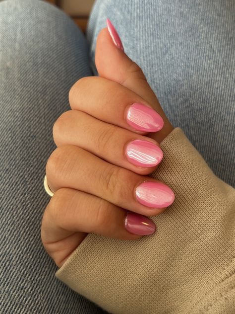 Pink Spring Nails, Quartz Nails, Pink Chrome Nails, Trendy Shades, Eye Nails, Manicure Nails, Cat Eye Nails, Nail Jewelry, Short Acrylic Nails Designs