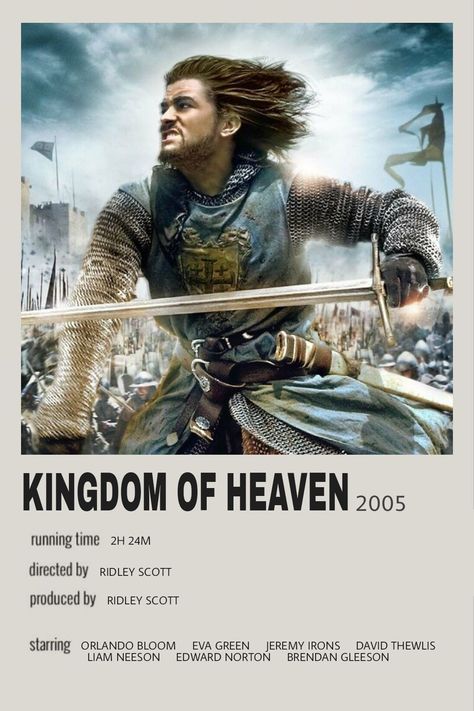 Kingdom Of Heaven Poster, Kingdom Of Heaven Movie, Media Recommendations, 2024 Movies, Heaven Movie, Future Pictures, King Baldwin, King Of Heaven, Period Drama Movies