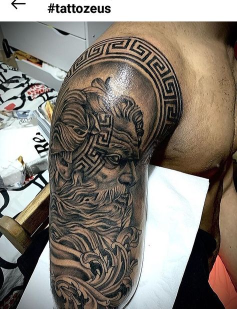 Versace Tattoo, Roman Tattoo, Poseidon Tattoo, Mexican Art Tattoos, Abstract Iphone Wallpaper, Mexican Art, Polynesian Tattoo, I Tattoo, Tatting