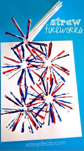 Fireworks Craft for Kids Using Straws - Creative 4th of July craft #MemorialDay | CraftyMorning.com #4thofjulycrafts #julyfourthcrafts #funcrafts #kidcrafts #strawcrafts #creativecrafts #diycrafts #americancrafts #craftymorning Fireworks Craft For Kids, Fourth Of July Crafts For Kids, Fireworks Craft, Hiking Pictures, Backpacking Hiking, Patriotic Crafts, Daycare Crafts, Fun Family Activities, Toddler Art