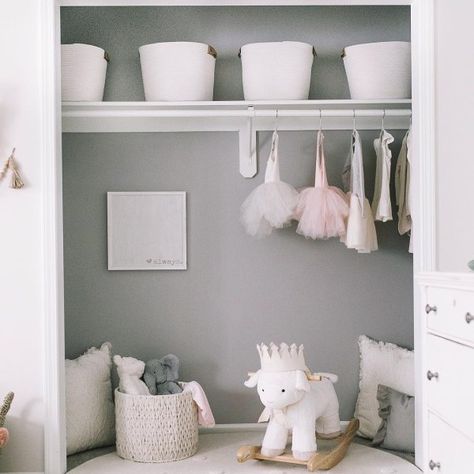 Essential Gray SW 6002 - Neutral Paint Color - Sherwin-Williams Mirror Sliding, Toddler Bedroom Girl, Stylish Bedroom Design, Toddler Girl Room, Orange Wood, Toddler Bedrooms, Closet Makeover, Big Girl Rooms, Stylish Bedroom