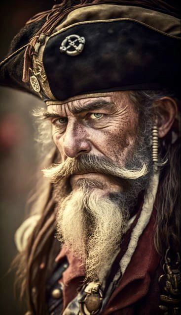 Pirate Portrait, Zombie Drawings, Pirate Face, Colored Tattoo Design, Pirate Tattoo, Steampunk Men, Rose Tattoos For Men, Pirates Cove, Pirate Art