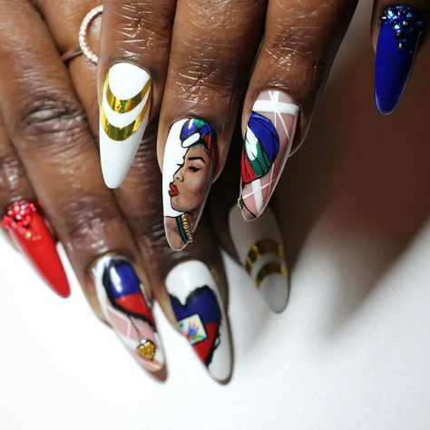 Freedom Nails, Asap Nails, Nails Fireworks, Fireworks Nails, Easy Nail Art Tutorial, American Flag Nails, Firework Nails, Flag Nails, Patriotic Nails