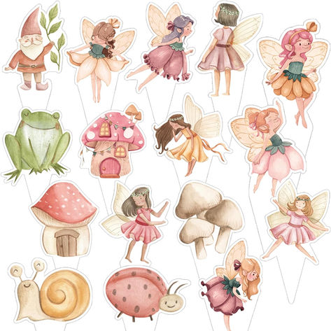 Fairy Party Decorations Cupcake Toppers - 48 Pieces Wonderland Garden Fairy Princess Cake Decorations, NO DIY, Perfect for First Birthday Baby Shower Wedding Decorations #ad #myfairyfirstbirthday #myfairy1stbirthday #fairyparty #fairybirthday #fairybirthdaypartyideas #fairybirthdaypartytheme #firstbirthday #firstbirthdaypartyideas #firstbirthdaypartythemes #girlbirthdaypartythemes Diy Fairy Cake, Fairy Princess Cake, Fairy Cupcake Toppers, Tinkerbell Cake Topper, Fairy Birthday Party Decorations, Fairy Cake Topper, Fairy Theme Birthday Party, Fairy Party Decorations, Fairy Princess Birthday