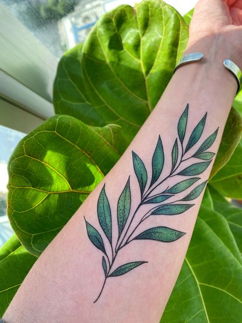 Green Leaves Tattoo, Tattoo Large, Green Tattoo, Leaves Tattoo, Green Tattoos, Leaf Tattoo, Large Temporary Tattoos, Vine Tattoos, Bullet Journal Design Ideas