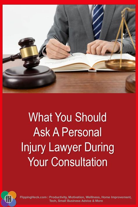 What You Should Ask A Personal Injury Lawyer During Your Consultation 

When faced with the aftermath of a personal injury, seeking legal counsel is often a pivotal step toward securing the compensation you deserve. Your initial consultation with a personal injury lawyer is a critical opportunity to assess their suitability for your case. To ensure you make an informed decision, here's a guide on the key questions you should ask during your consultation.

 https://www.flippingheck.com/what-you-… Communication Methods, Personal Injury Law, Career Choices, Personal Injury Lawyer, Task Management, The Aftermath, Best Careers, Client Experience, Personal Injury