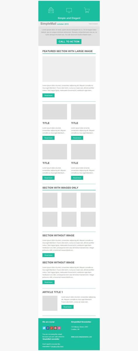 Mailchimp Newsletter Design, Edm Template, Email Newsletter Inspiration, Newsletter Design Layout, Newsletter Design Inspiration, Newsletter Template Mailchimp, Edm Design, Graphic Design Magazine, Html Email Templates