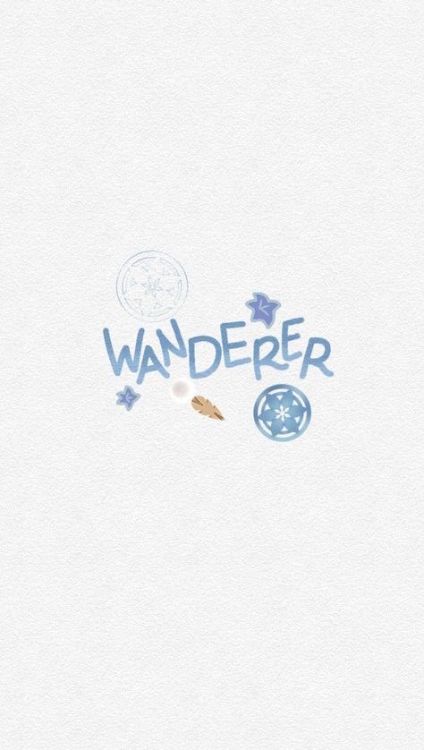 Wanderer Wallpaper, Wanderer Art, Aesthetic Pastel Wallpaper, Phone Design, Simple Wallpapers, Homescreen Wallpaper, Cute Anime Wallpaper, Cute Wallpaper Backgrounds, Phone Themes