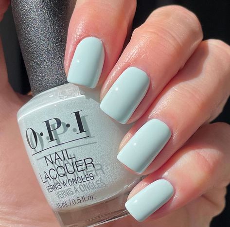 Opi Mexico City 2020, Pedicure Pastel Colors, Turqoise Nails Gel, Mint Blue Nails, Simple Nail Colors, Uñas Color Pastel, Green Blue Nails, Mint Green Nail Designs, Nail Colors 2020