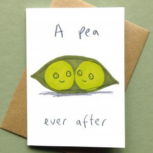 A pea ever After Card jo Clark Designs at Adaro Art Gallery Anniversary Gift Ideas For Him Boyfriend, Diy Anniversary Gifts For Him, Happy Anniversary Card, Diy Anniversary Gift, Anniversary Cards Handmade, Watercolor Birthday Cards, Happy Anniversary Cards, Diy Anniversary, Funny Anniversary Cards