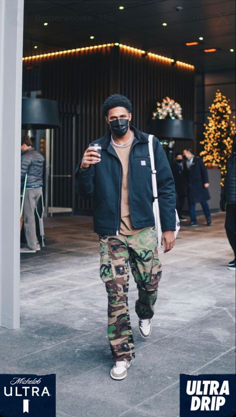 Camouflage Cargo Pants Outfit Men, Camouflage Cargo Jeans For Streetwear, Camouflage Pants Outfit Men, Mens Camo Pants Outfit, Camo Jacket Outfit Men, Camouflage Winter Streetwear Outerwear, Camo Pants Outfit Men, Military Cargo Pants For Streetwear, Camo Jacket Outfit